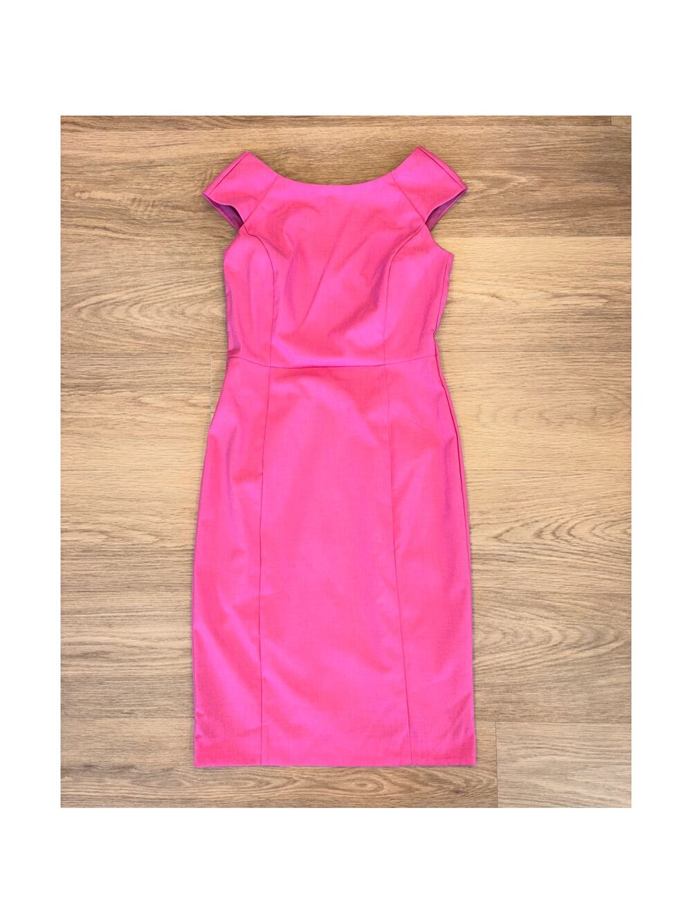 Banana Republic hot pink sheath dress womens size 2P petite NWOT